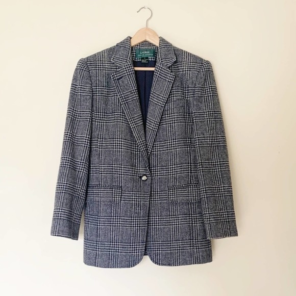 Lauren Ralph Lauren Jackets & Blazers - Lauren Ralph Lauren glen plaid houndstooth blazer